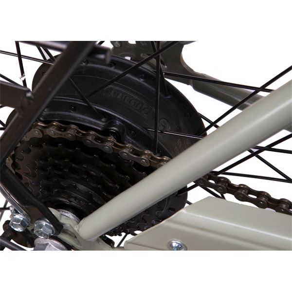 Vélo de ville électrique mixte Toscana Vert