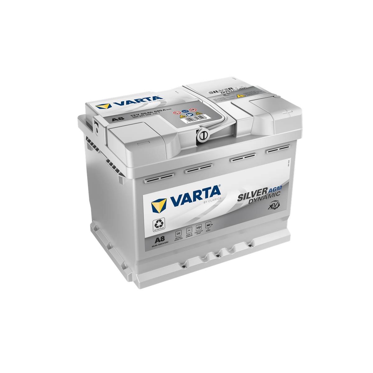 Batterie Voiture Varta Start&stop Agm A8 - 60ah / 680a - 12v