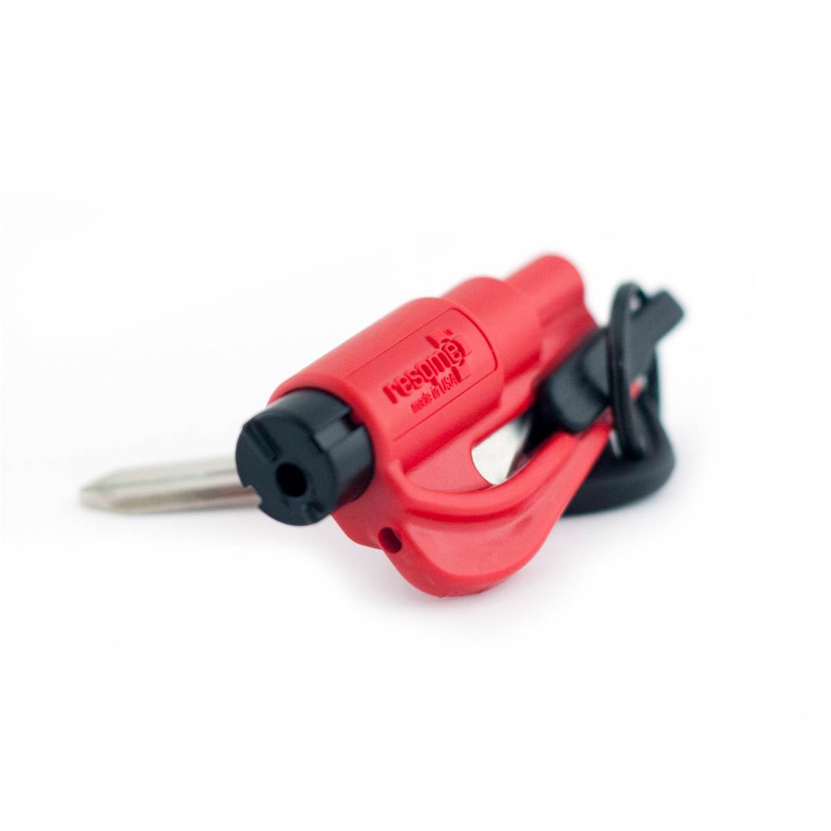 Porte-clés Brise-vitre Et Coupe-ceinture Resqme Rouge