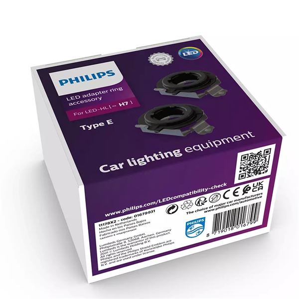 2 ampoules LED H4 Philips Ultinon Pro6001 HL (homologuées) - Feu Vert