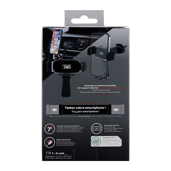 Support pour grille d'aération motorisé sans fil T'nB