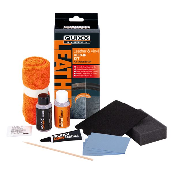 Kit de réparation pour cuir noir QUIXX