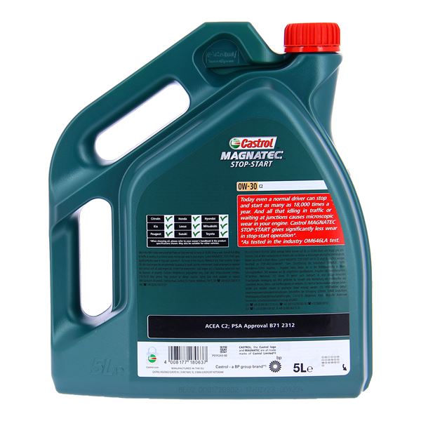 Huile moteur CASTROL Magnatec Stop-Start 0W-30 C2 Essence/Diesel 5L