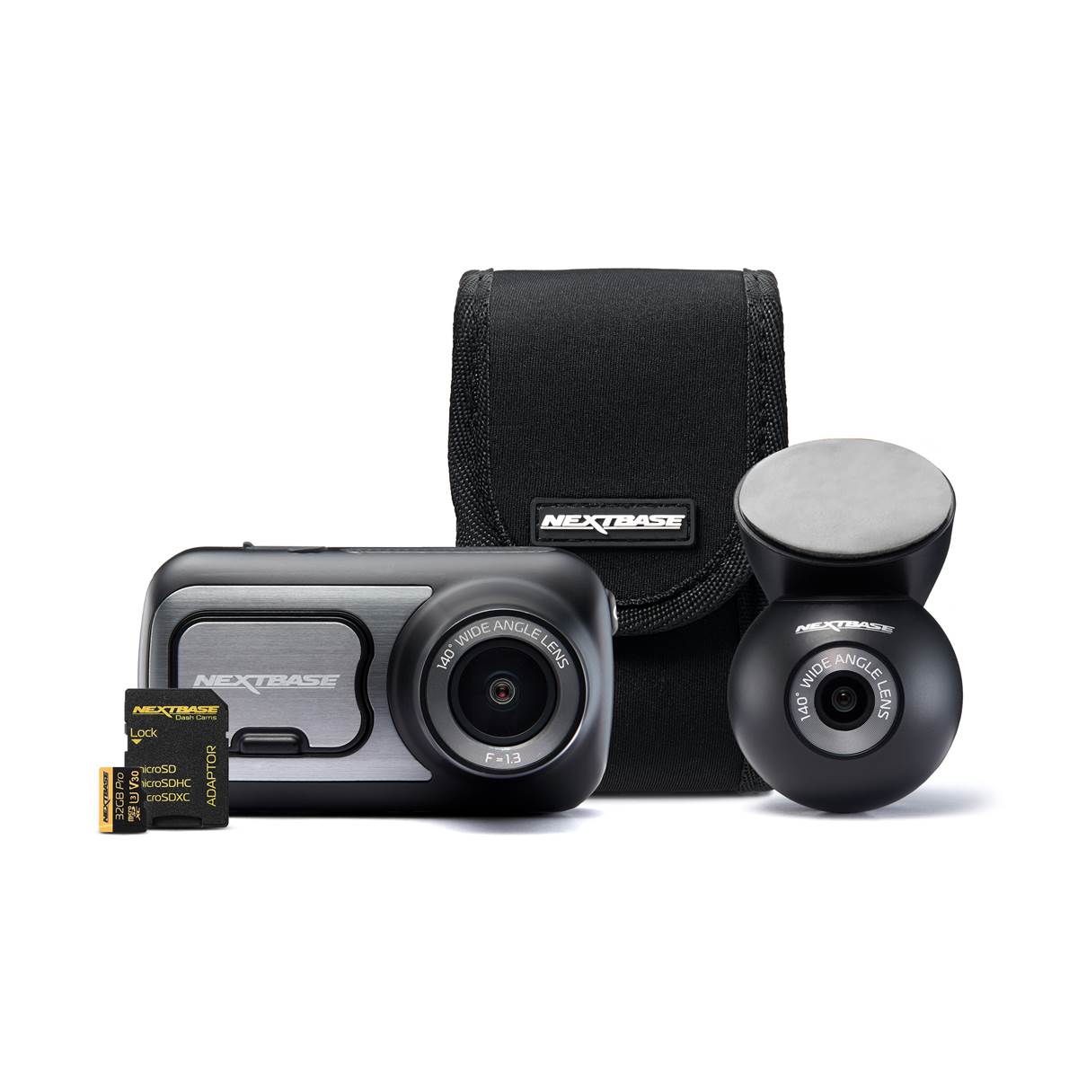 Pack Caméra Dashcam 422gw + Caméra Arrière + Carte Micro Sd 32go + Housse Nextbase