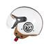 Casque moto Jet NS Blanc taille M Eole