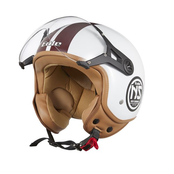 Casque moto Jet NS Blanc taille M Eole