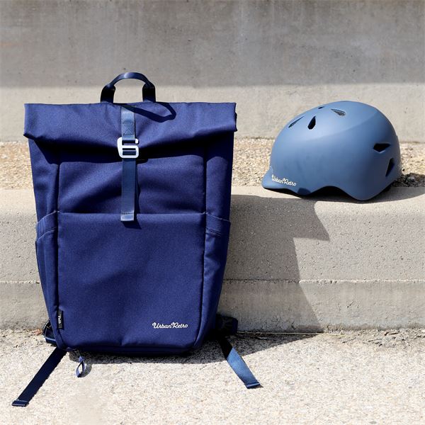 Sac à dos vélo bleu URBAN RETRO