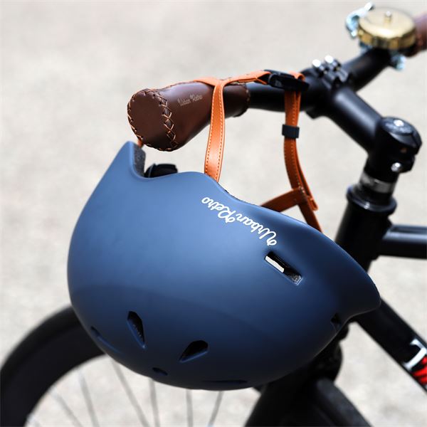 Casque vélo bleu Taille L URBAN RETRO