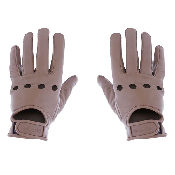 Gant de protection vélo cuir  URBAN RETRO