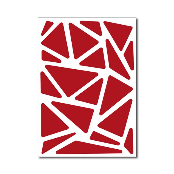 Stickers rétro réfléchissants triangles rouge Fais Toi Voir x2 planches