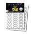 Stickers rétro réfléchissants chevrons blanc Fais Toi Voir x2 planches