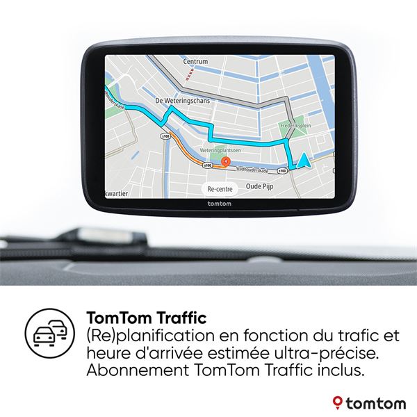TomTom GPS Voiture GO Essential, 6 Pouces, Info Trafic, Essai des