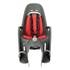 Porte-bébé ZENITH RELAX gris-rouge fixation porte-bagage - HAMAX