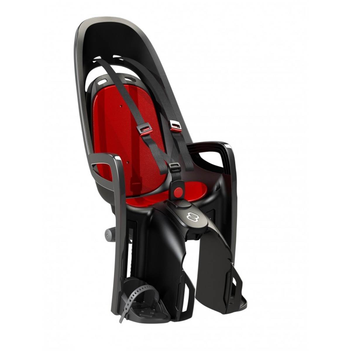 Porte-bébé Zenith Gris-rouge Fixation Porte-bagage - Hamax