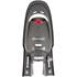 Porte-bébé ZENITH gris-rouge fixation porte-bagage - HAMAX