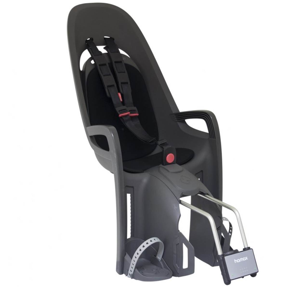 Porte-bébé Zenith Gris-noir Fixation Cadre - Hamax