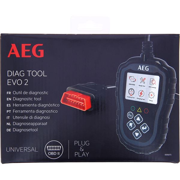 AEG outil de diagnostic auto OBD2 Evolution - Feu Vert