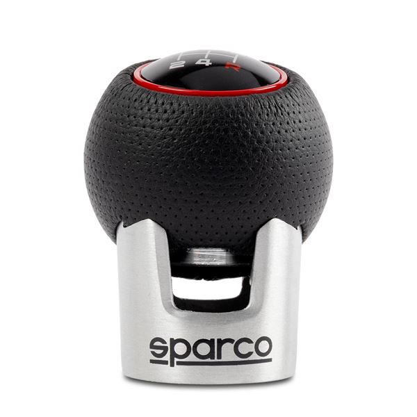 Pommeau de vitesse Lazio SPARCO noir/rouge Feu Vert