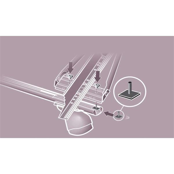 4 adaptateurs T-slot Montblanc