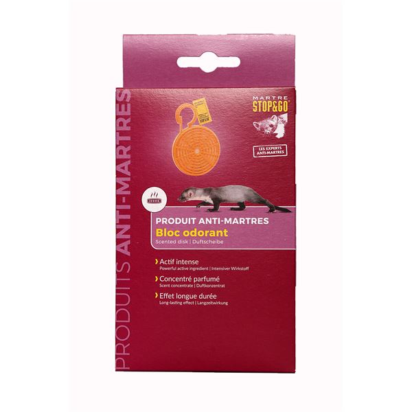 Bloc odorant concentré répulsif martres STOP&GO