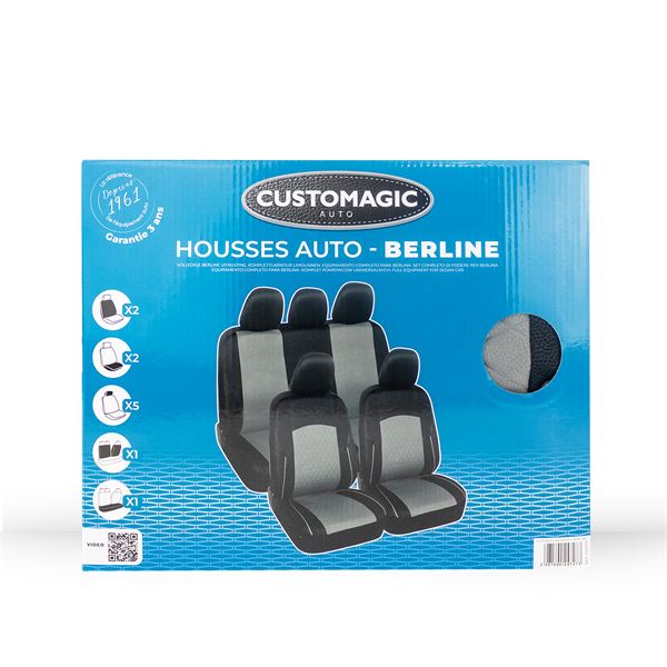 Jeu complet housse de siège universelle Corfou