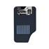 4 tapis moquette universel Rock noir