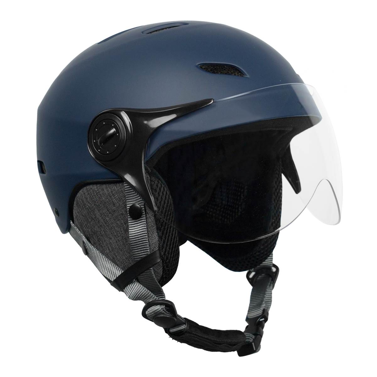 Casque H30 Vision Vélo, Trottinette Avec Feu Arrière Led Yeep.me Bleu - Taille L