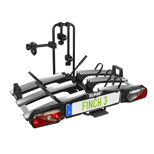 Porte-vélos attelage Eufab Finch - 3 vélos