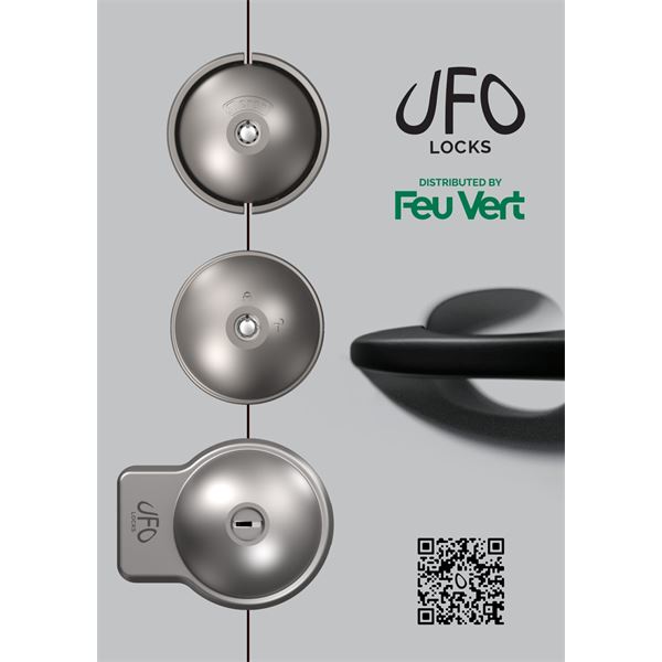 Serrure Antivol VUL UFO+ double en Inox avec 3 clés
