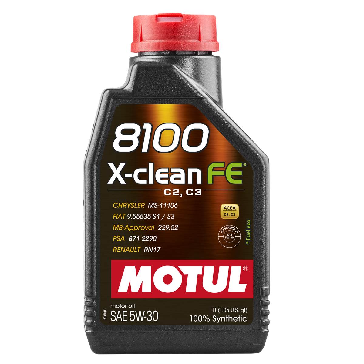 Huile Moteur Motul 8100 X-clean Fe C2/c3 Essence/diesel 5w30 1l