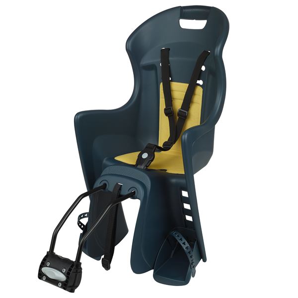 Porte-bébé fixation cadre Bikey Cool bleu/jaune Dieffe