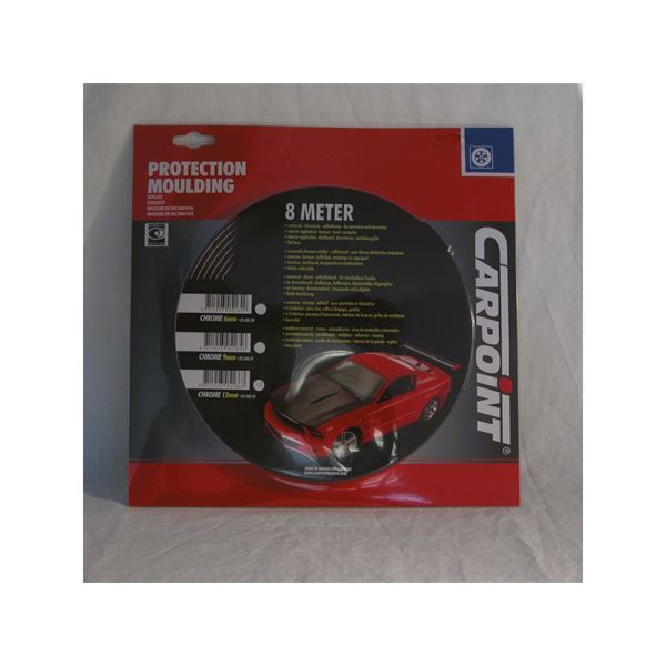 Bande chromée décoration carrosserie adhésive 9 mm x 8 m