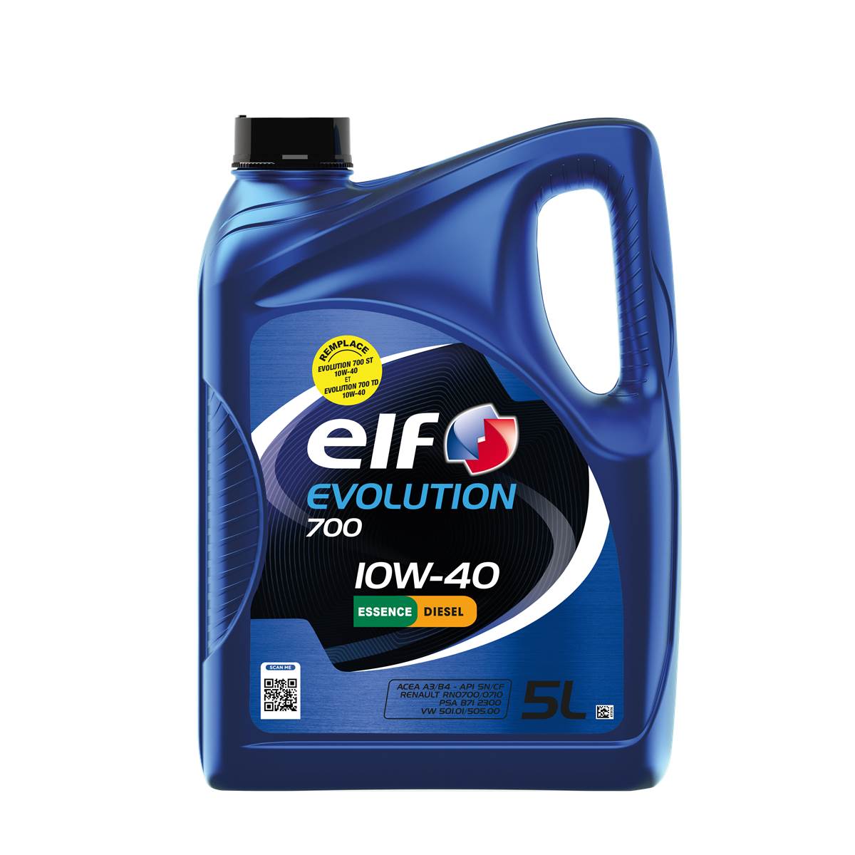 Huile Moteur Elf Evolution 700 A3/b4 Essence/diesel 10w40 5l