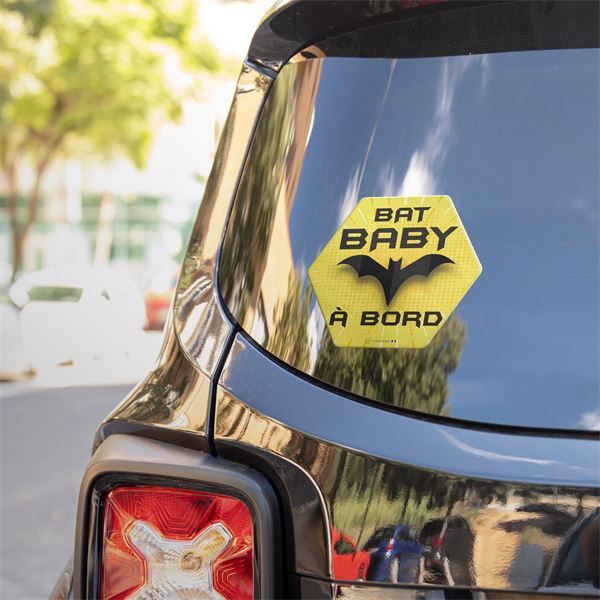 Adhésif Bébé à Bord Made in France - Bat baby
