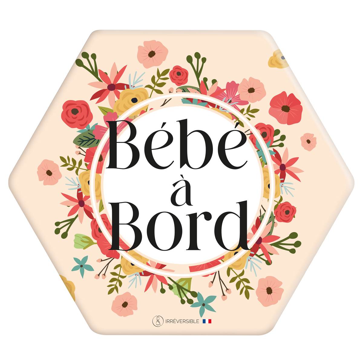 Adhésif Bébé À Bord Made In France - Fleurs