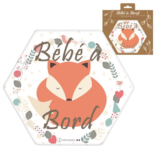 Adhésif Bébé à Bord Made in France - Renard
