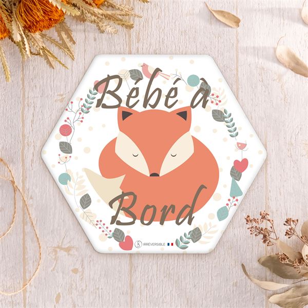 Adhésif Bébé à Bord Made in France - Renard