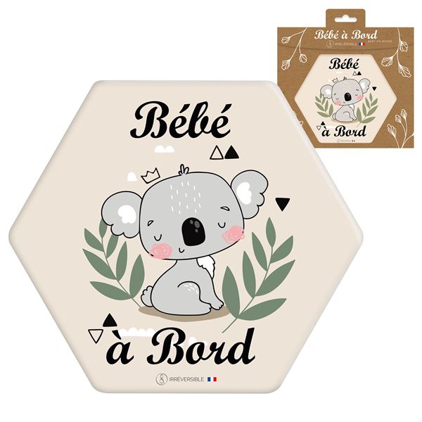 Adhésif bébé à bord Made in France - Koala