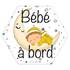 Adhésif Bébé à Bord Made in France - Clair de lune