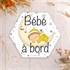 Adhésif Bébé à Bord Made in France - Clair de lune