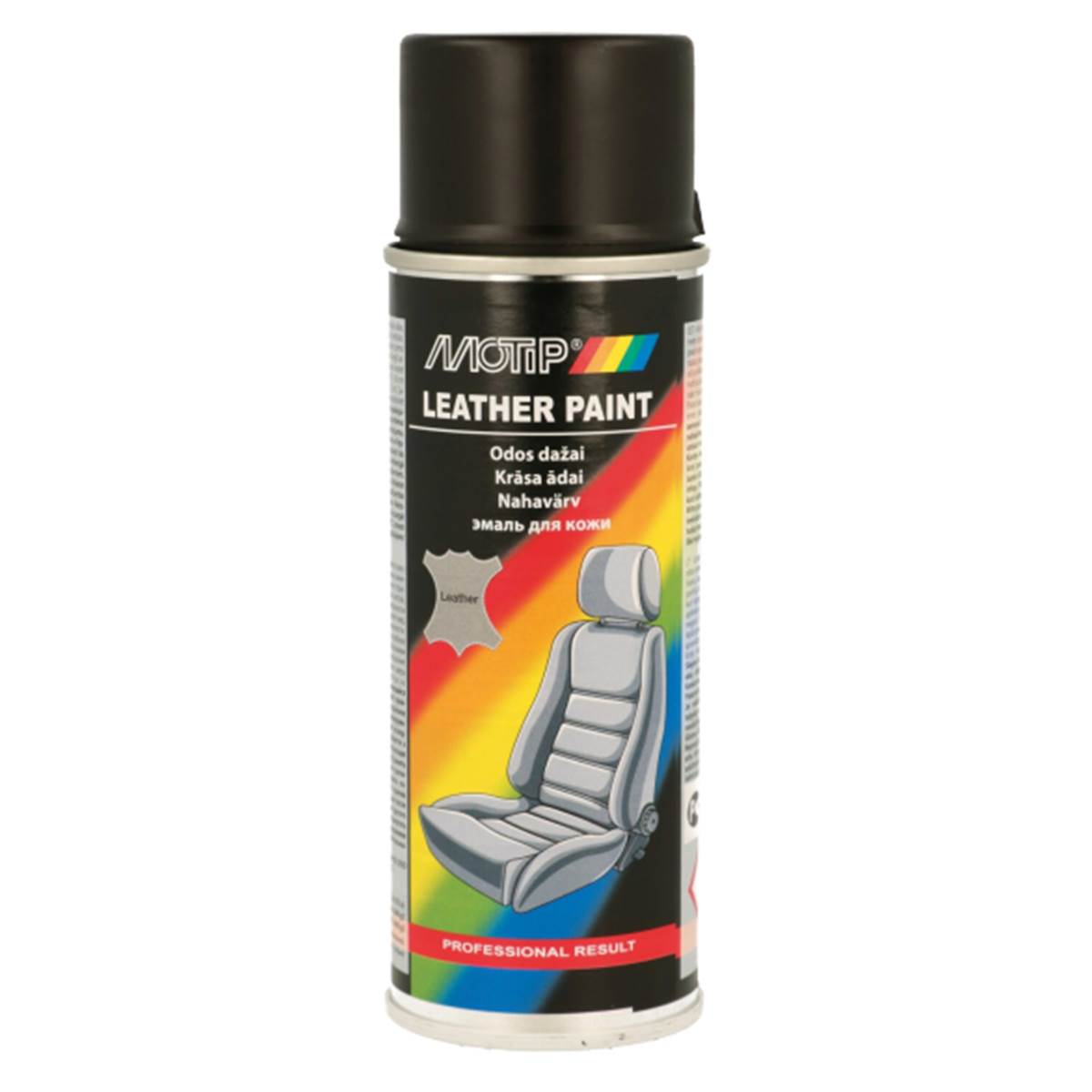 Aérosol Peinture Cuir Noir 200ml Motip