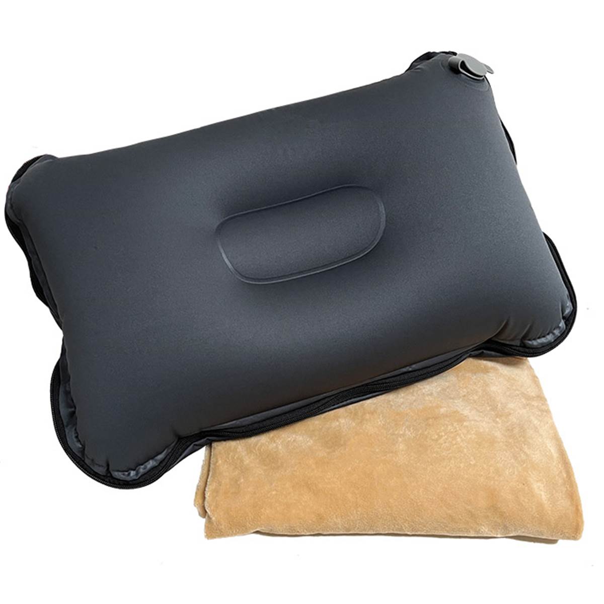 Kit Oreiller Gonflable + Plaid