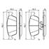 4 plaquettes de frein avant Bosch BP2721