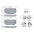 4 plaquettes de frein avant Bosch BP2863