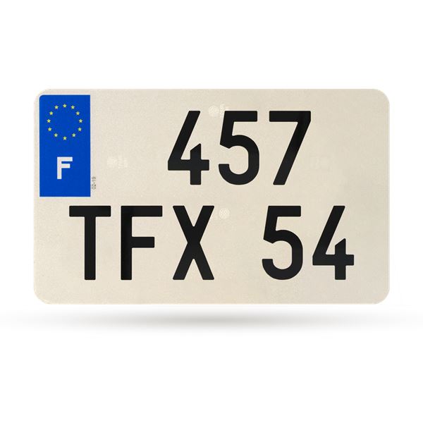 Plaque immatriculation hybride 210 X 130 mm FNI
