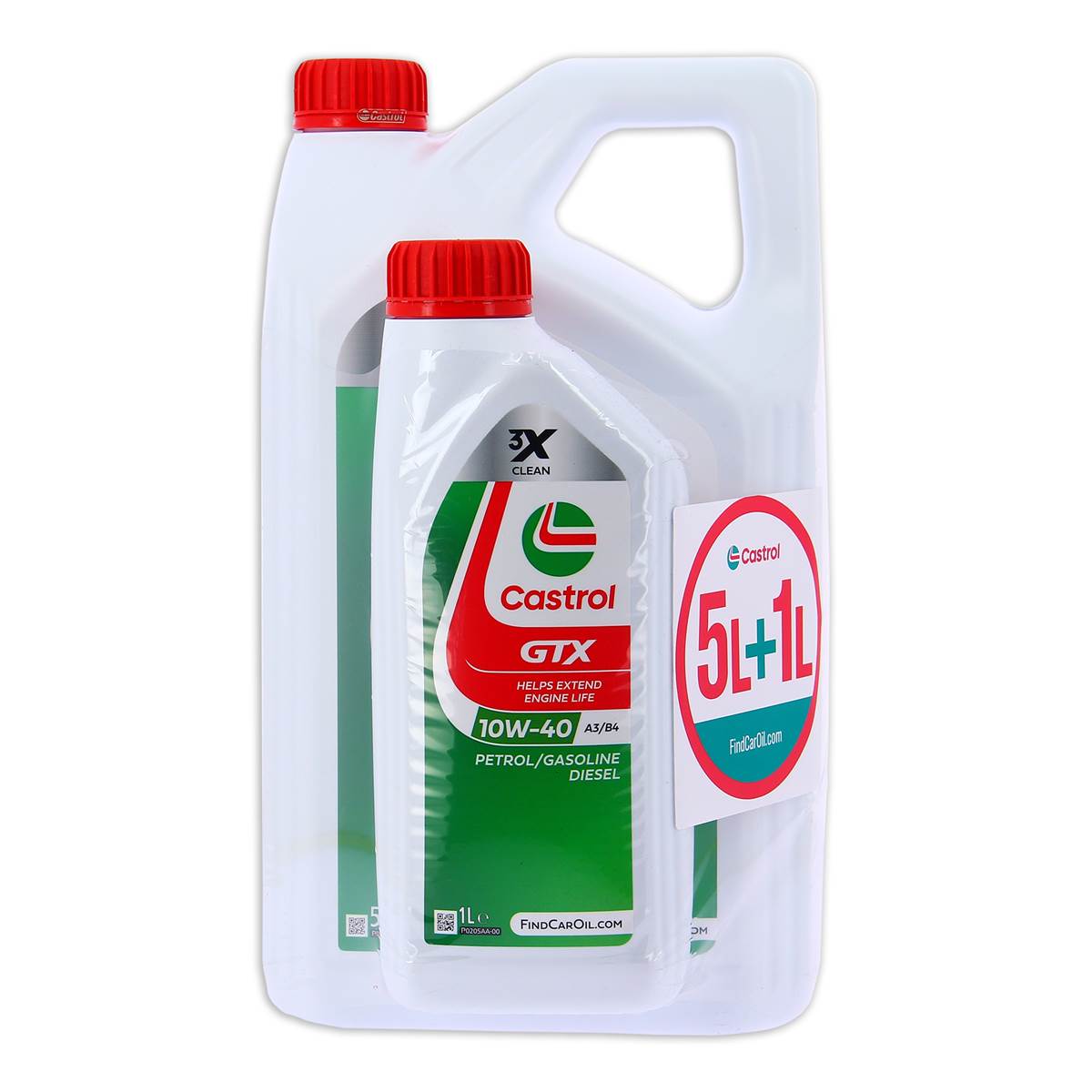 Huile Moteur Castrol Gtx 10w40 A3/b4 Essence/diesel 5+1l