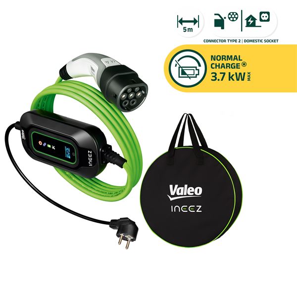 Câble de charge véhicule électrique prise T2/230V - 3,7kW VALEO INEEZ