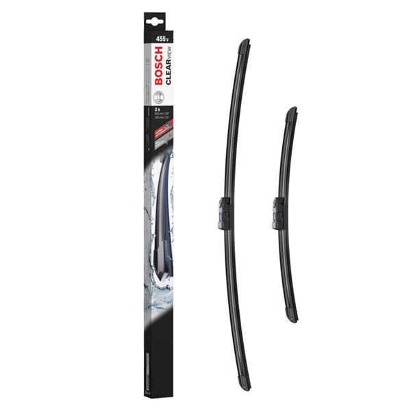 2 balais d'essuie-glace BOSCH 455V