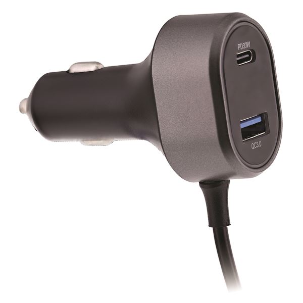 Chargeur allume-cigares et rallonge 2xUSB et 3xUSB-C 98W premium
