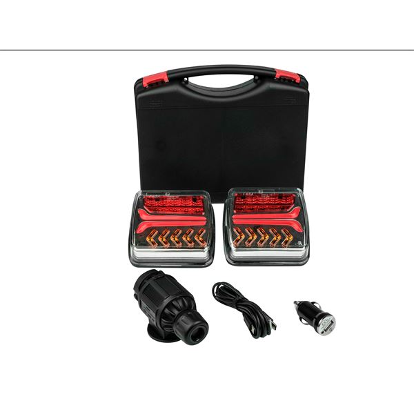 Rampe éclairage sans fil remorque